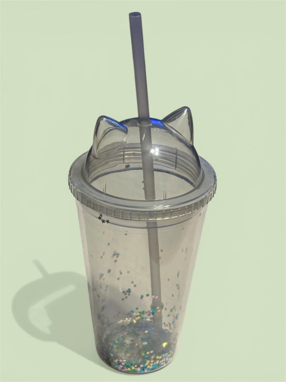 Cat Ear Tumbler with Straw 16oz NWOT - Picture 2 of 11